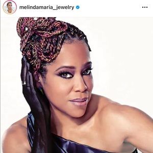 Melinda Maria Silver ARIANA SINGLE SPIKE Onyx Earrings Tylor Swift